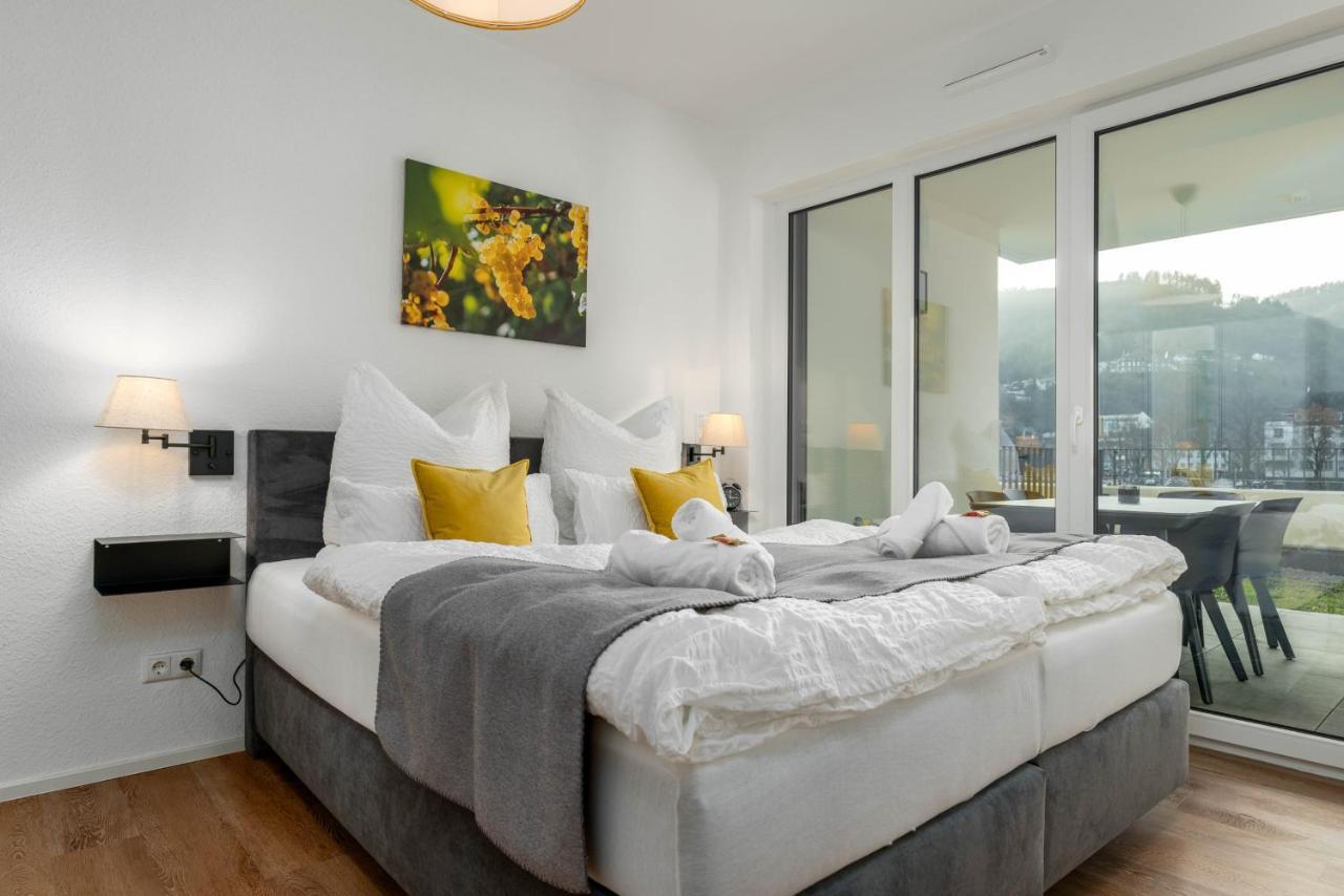 Vivamosel: Appartement Mit Mosel & Burgblick - Balkon - Parken - Aufzug - Fahrradraum Кохем Экстерьер фото