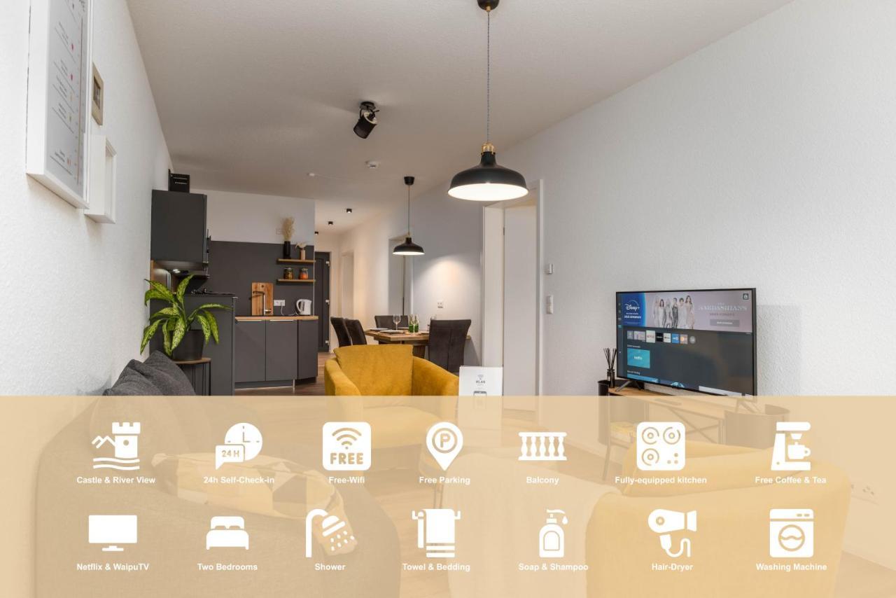 Vivamosel: Appartement Mit Mosel & Burgblick - Balkon - Parken - Aufzug - Fahrradraum Кохем Экстерьер фото
