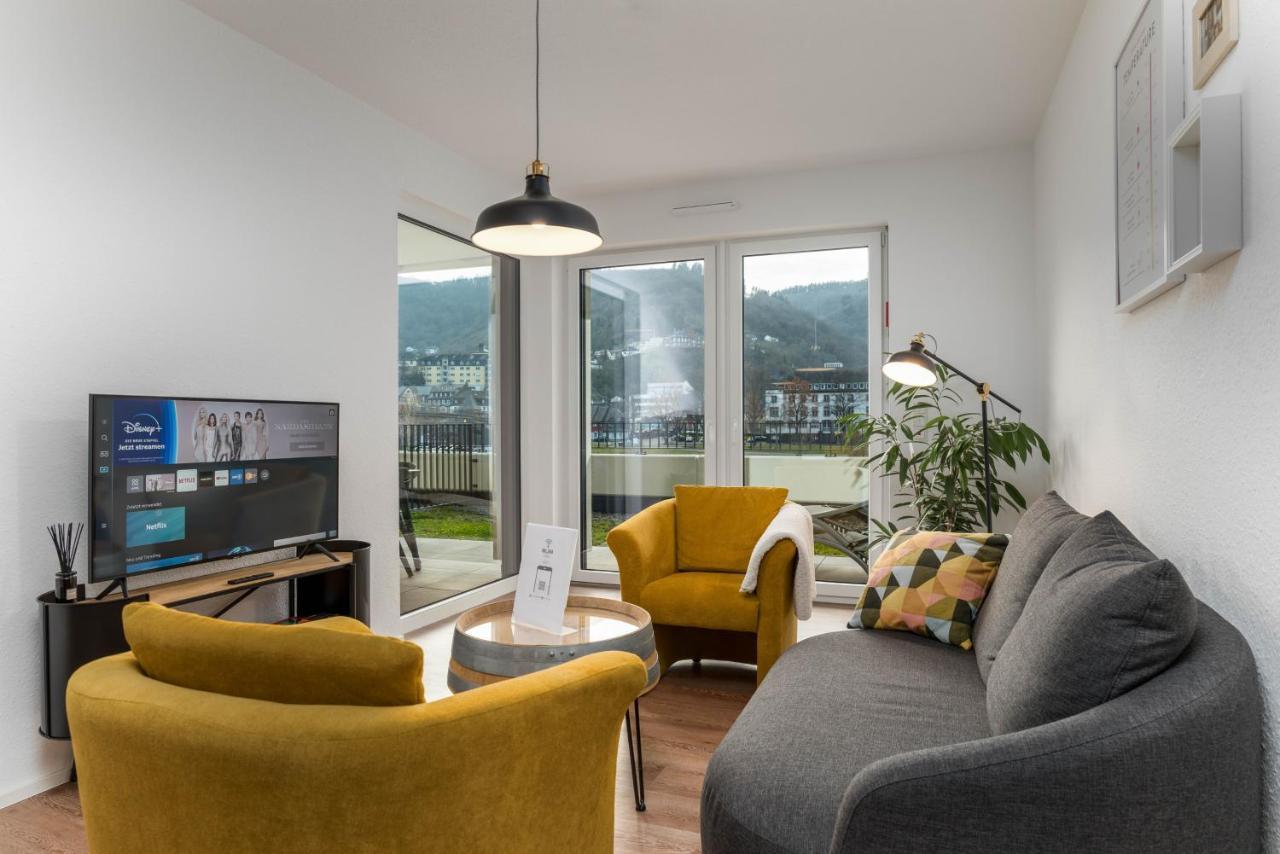 Vivamosel: Appartement Mit Mosel & Burgblick - Balkon - Parken - Aufzug - Fahrradraum Кохем Экстерьер фото